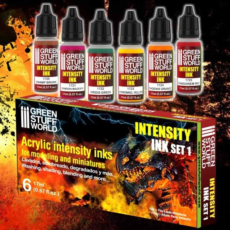 Green Stuff World Intensity Inks Paint Set - Set 1 Green Stuff World PAINT, BRUSHES & SUPPLIES