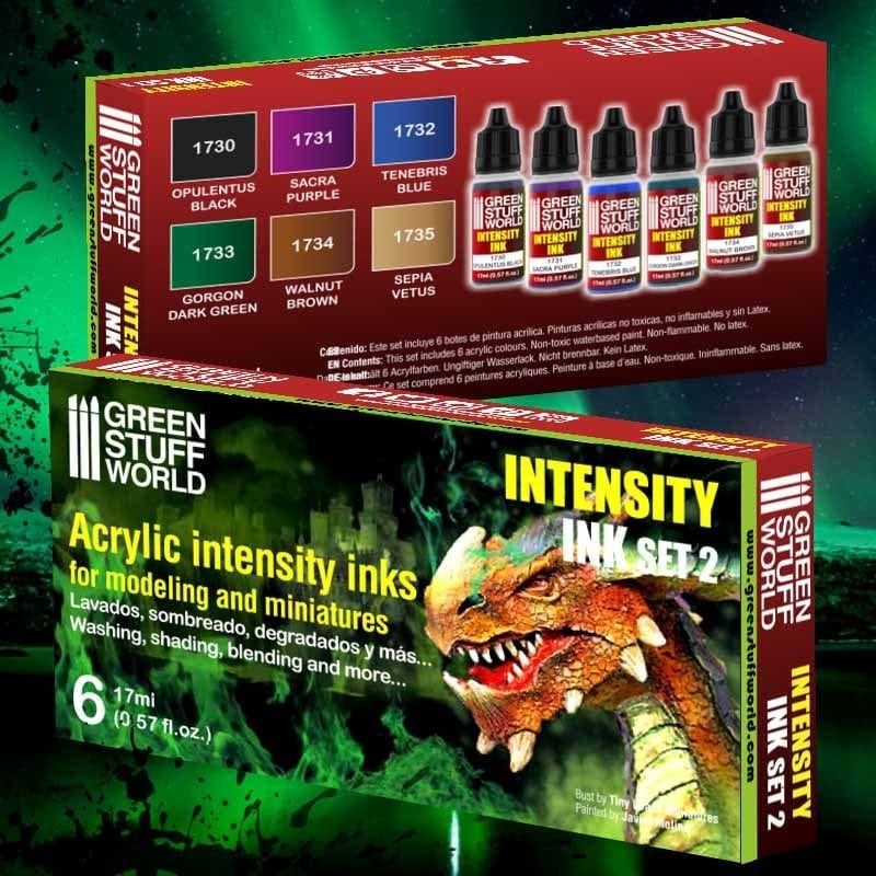 Green Stuff World Intensity Inks Paint Set - Set 2 Green Stuff World PAINT, BRUSHES & SUPPLIES