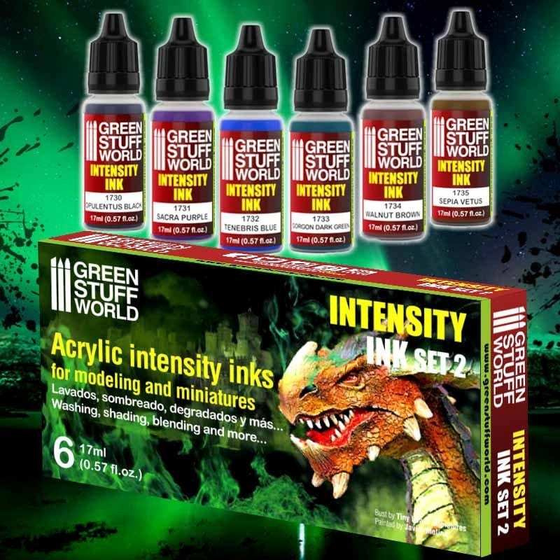 Green Stuff World Intensity Inks Paint Set - Set 2 Green Stuff World PAINT, BRUSHES & SUPPLIES