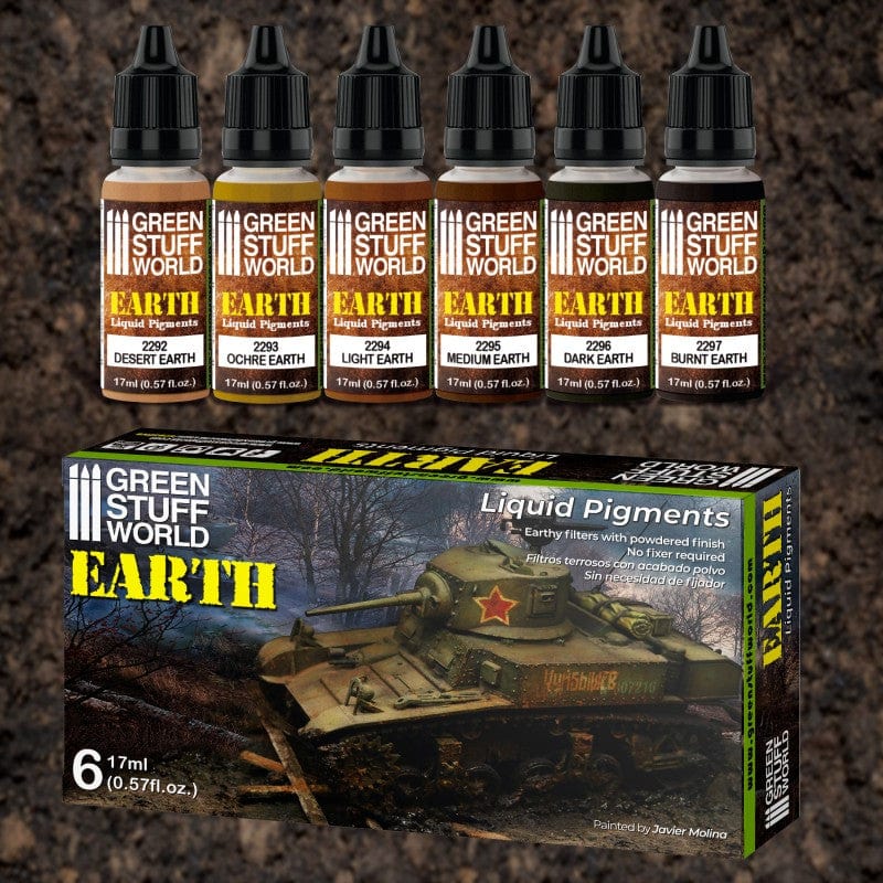Green Stuff World Liquid Pigments Set Earth (6pcs) Green Stuff World PAINT, BRUSHES & SUPPLIES