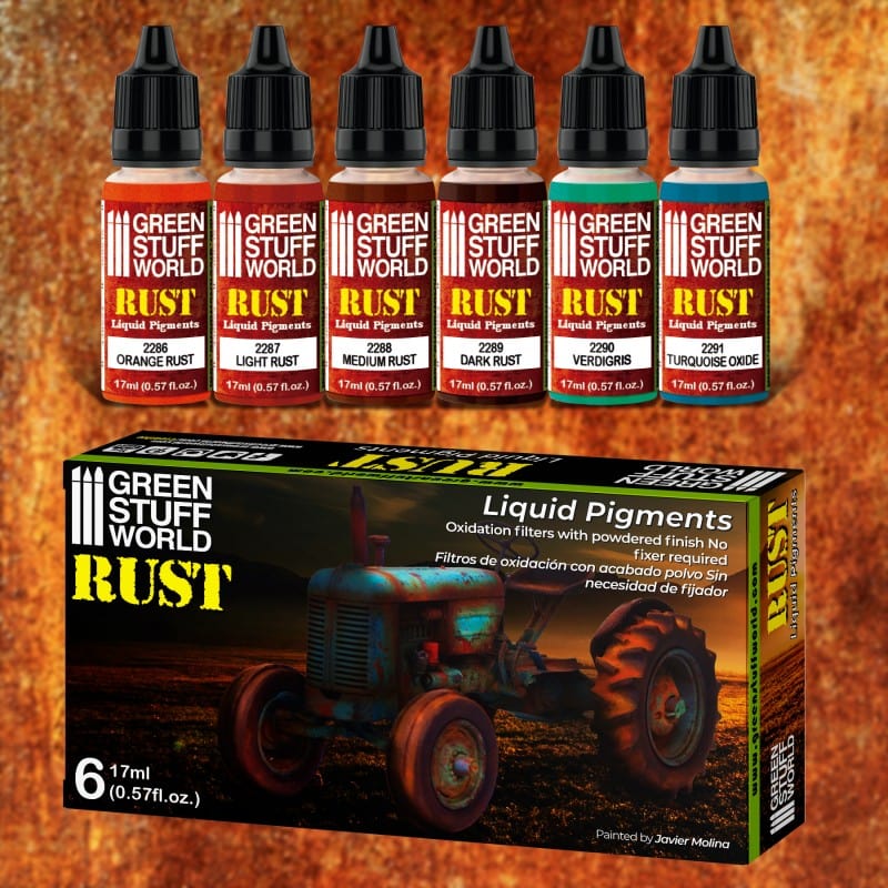 Green Stuff World Liquid Pigments Set Rust (6pcs) Green Stuff World PAINT, BRUSHES & SUPPLIES