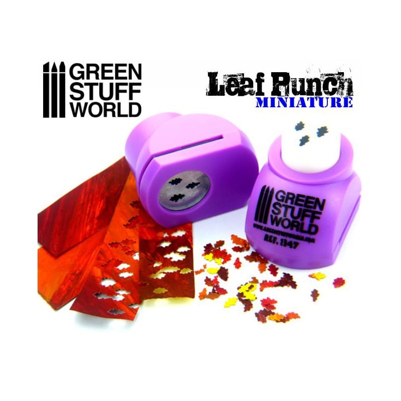 Green Stuff World Miniature Leaf Punch Light Purple Green Stuff World TOOLS