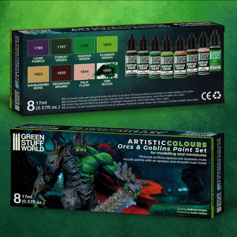 Green Stuff World Paint Set Orcs and Goblins (8) Green Stuff World PAINT, BRUSHES & SUPPLIES