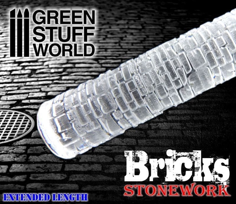 Green Stuff World Rolling Pin Bricks Green Stuff World TOOLS