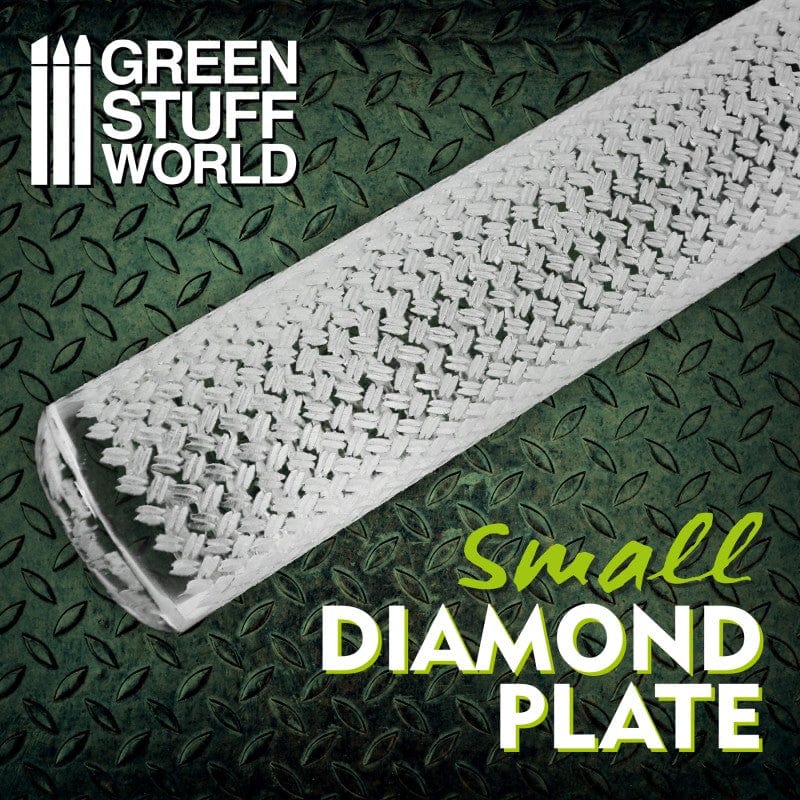 Green Stuff World Rolling Pin Diamond Plate Small Green Stuff World TOOLS
