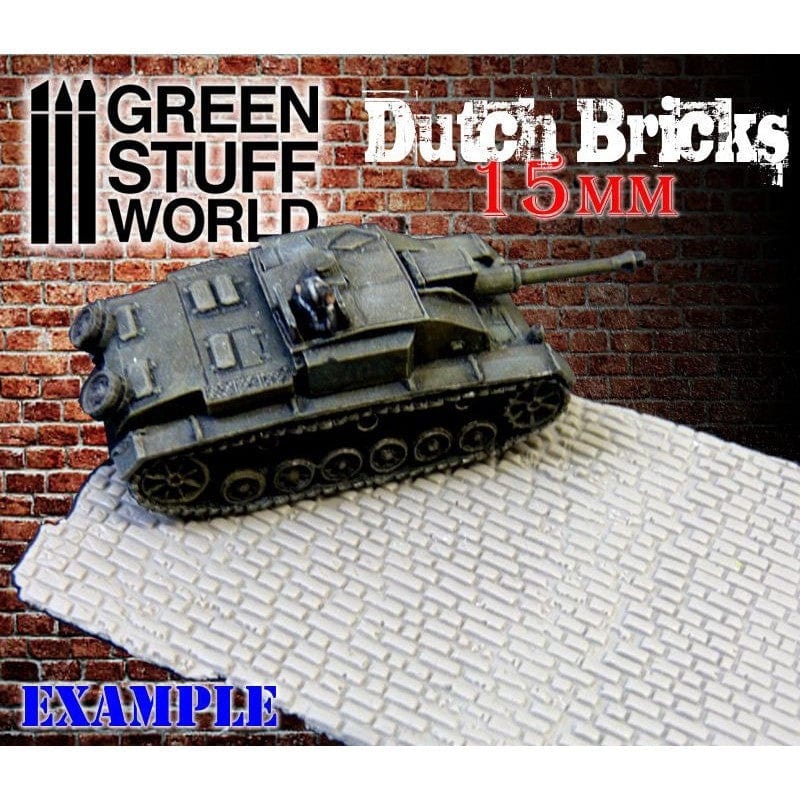 Green Stuff World Rolling Pin Dutch Bricks 15mm Green Stuff World TOOLS