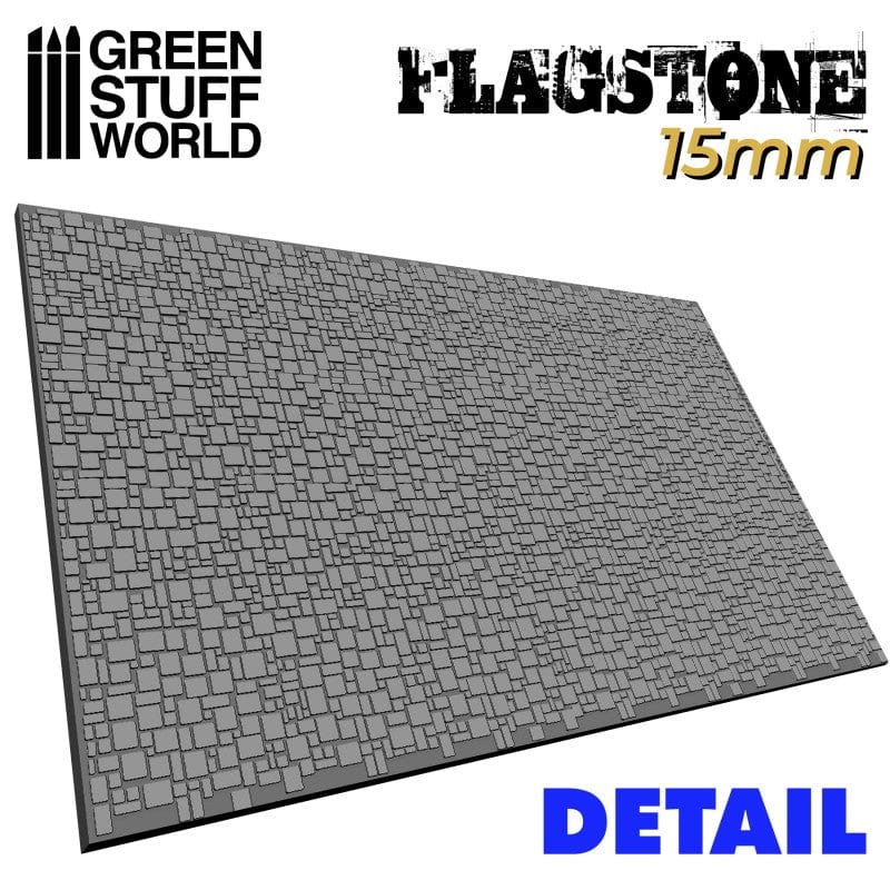 Green Stuff World Rolling Pin Flagstone 15mm Green Stuff World TOOLS