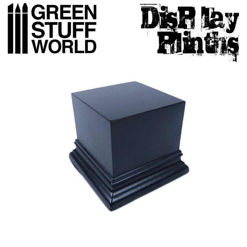 Green Stuff World Square Top Display Plinth 6X6Cm Black Green Stuff World TRAINS - SCENERY