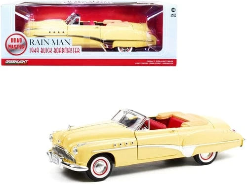 Greenlight 1/18 Rain Man (1988) Charlie Babbitt's 1949 Buick Roadmaster Convertible Movie - Hobbytech Toys