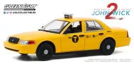 Greenlight 1/24 John Wick 2 2008 Ford Crown Victoria Taxi Greenlight DIE-CAST MODELS