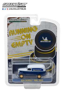 Greenlight 1/64 Running On Empty 1939 Chevy Panel Truck Michelin Greenlight DIE-CAST MODELS