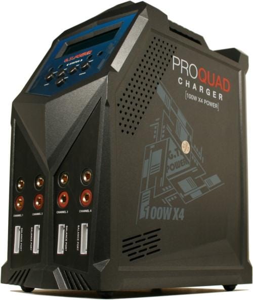 Compact multiport charger with sleek black design and digital display, perfect for powering multiple electronic devices simultaneously.