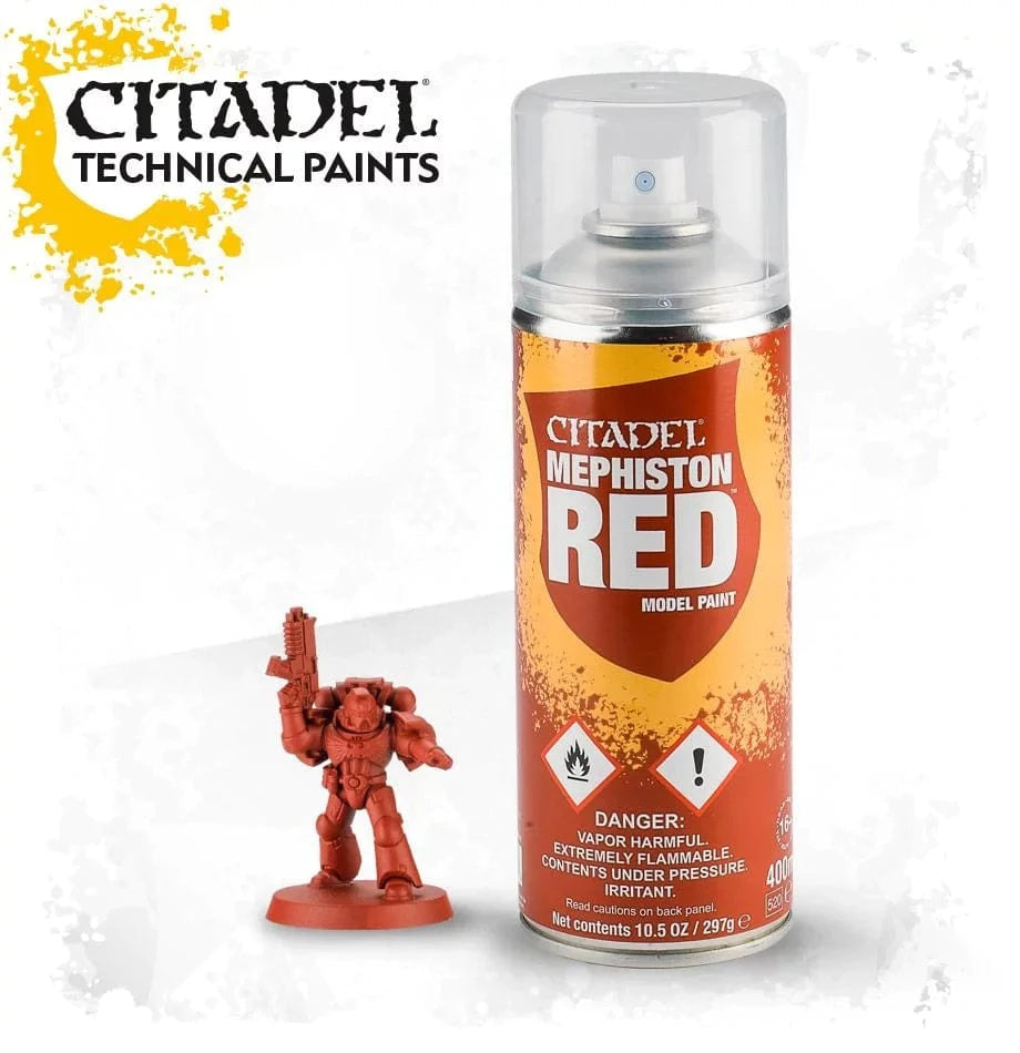 GW 62-15 Citadel Spray Paint: Mephiston Red - Hobbytech Toys