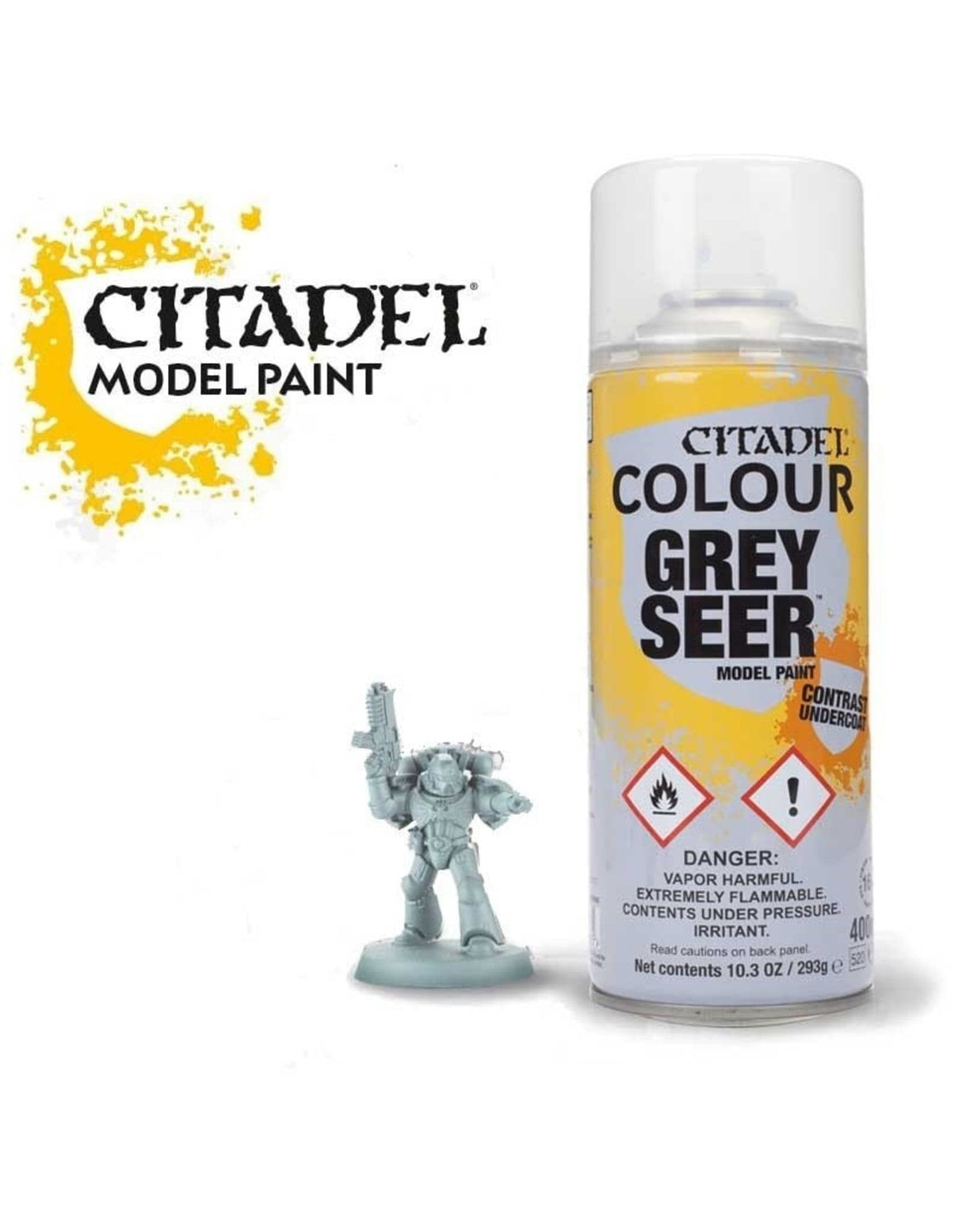 GW 62-34 Citadel Spray Paint: Grey Seer - Hobbytech Toys