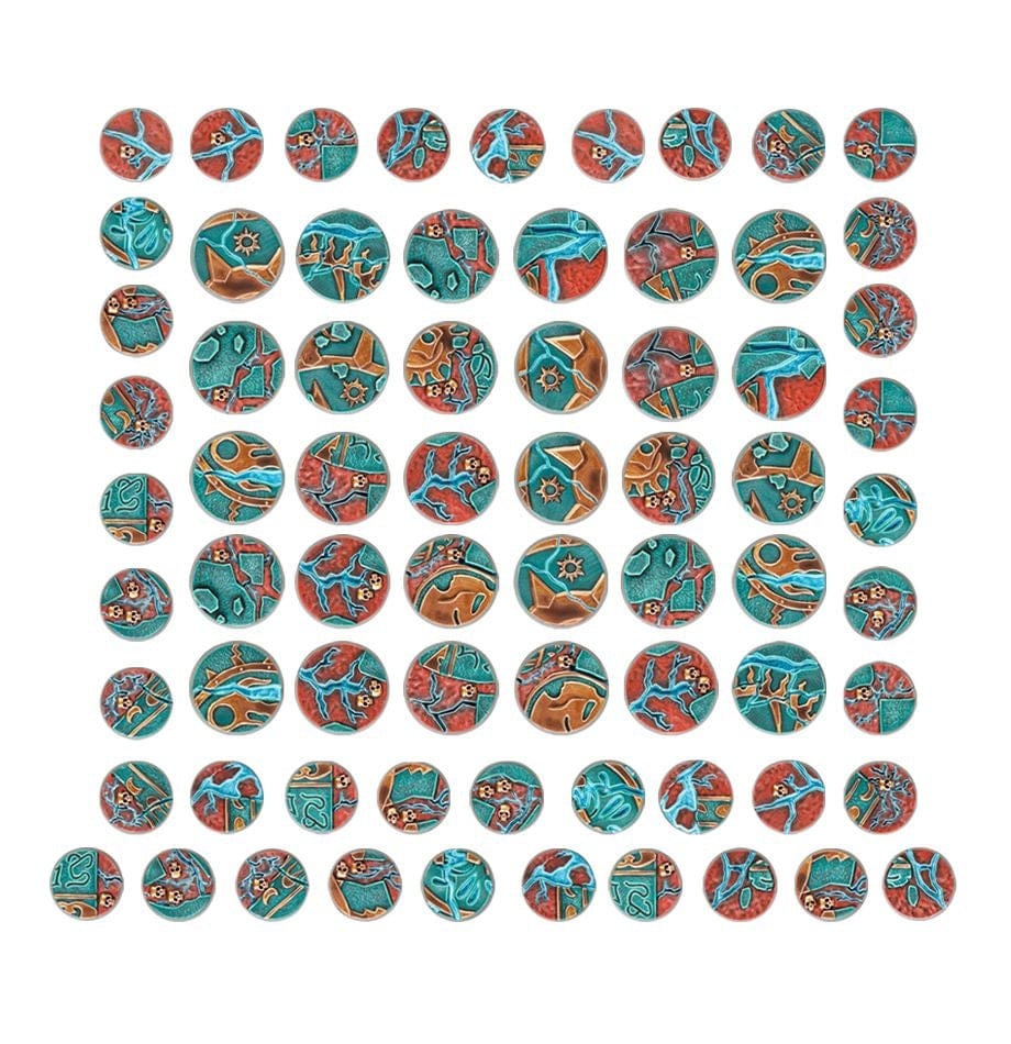 Gw 66-96 Aos Shattered Dominion 25 & 32mm Round Bases Games Workshop GAMES WORKSHOP