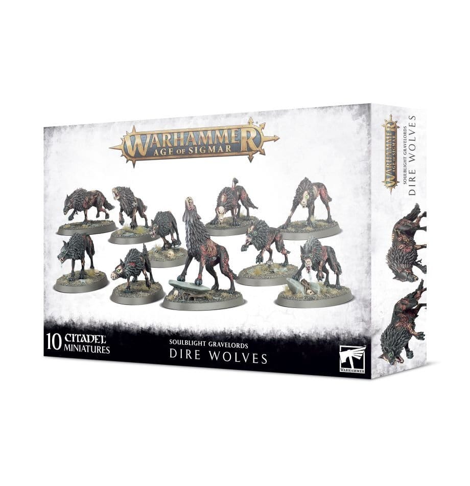 GW 91-45 Soulblight Gravelords Dire Wolves Games Workshop GAMES WORKSHOP