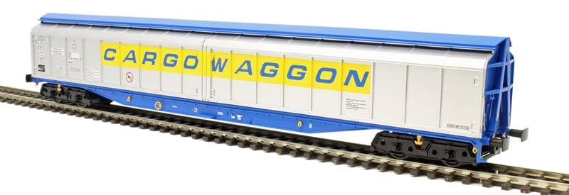 Heljan OO Cargowaggon Silver/Blue 2797 596 - Hobbytech Toys