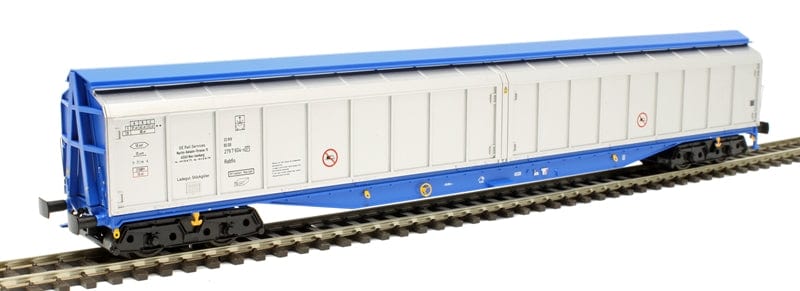 Heljan OO Cargowaggon Silver/Blue 2797 604 - Hobbytech Toys