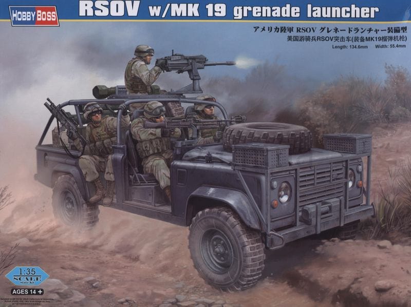 Hobby Boss 1/35 Rsov W/Mk 19 Grenade Launcher Hobby Boss PLASTIC MODELS