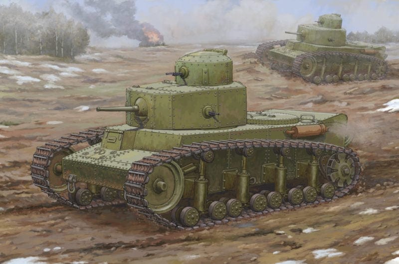 Hobby Boss 1/35 Soviet T-12 Medium Tank Hobby Boss PLASTIC MODELS