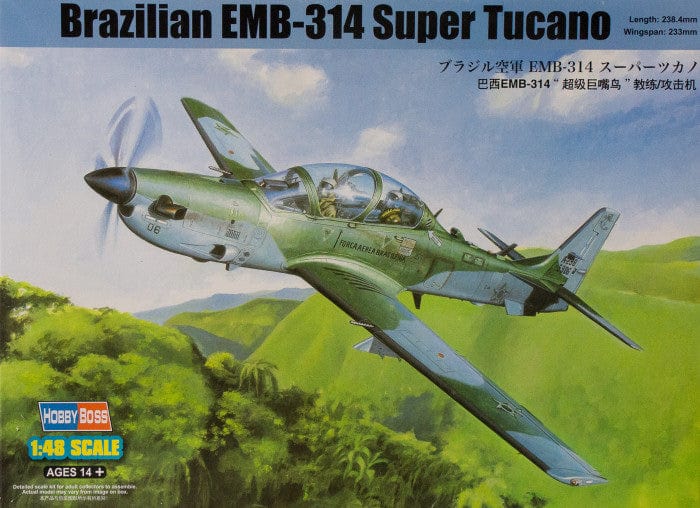 Hobby Boss 1/48 Brazilian Emb314 Super Tucano Hobby Boss PLASTIC MODELS