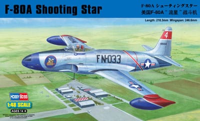 Hobby Boss 1/48 F-80A Shooting Star Fighter Hobby Boss PLASTIC MODELS