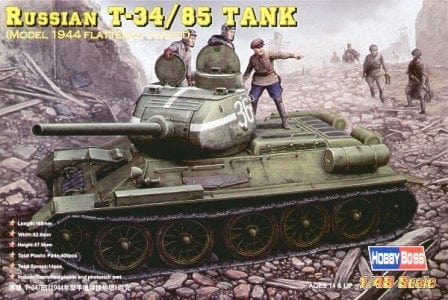 Hobby Boss 1/48 Russian T-34/85 (1944 Flattened Tu Hobby Boss PLASTIC MODELS