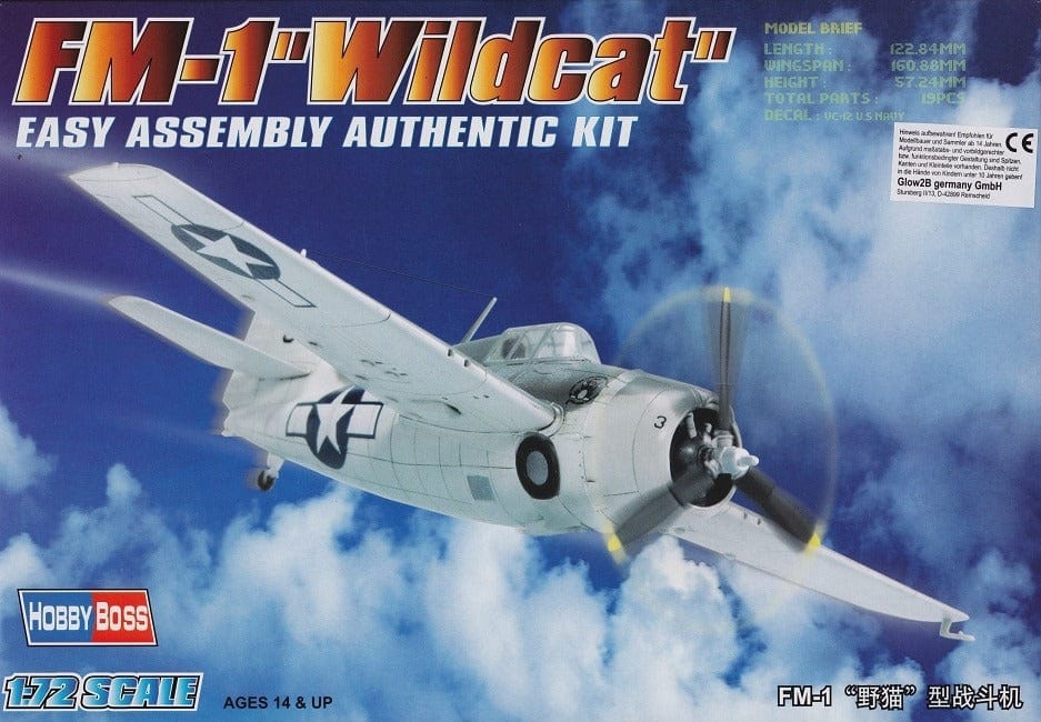 Hobby Boss 1/72 Fm-1 Wildcat Hobby Boss PLASTIC MODELS