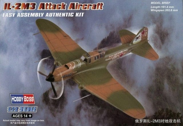Hobby Boss 1/72 Il-2M3 Attack Aircraft Hobby Boss PLASTIC MODELS
