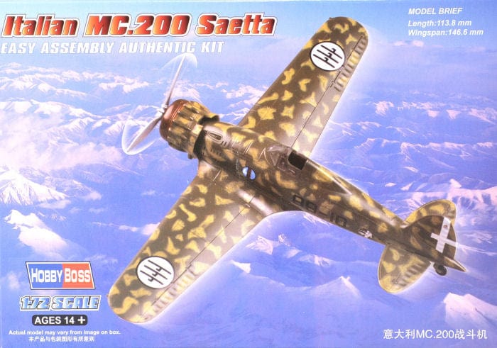 Hobby Boss 1/72 Italian Mc.200 Saetta Hobby Boss PLASTIC MODELS