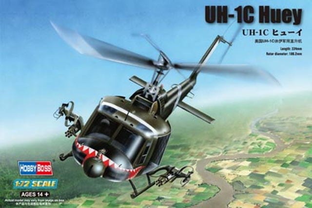 Hobby Boss 1/72 Uh-1C Huey Hobby Boss PLASTIC MODELS