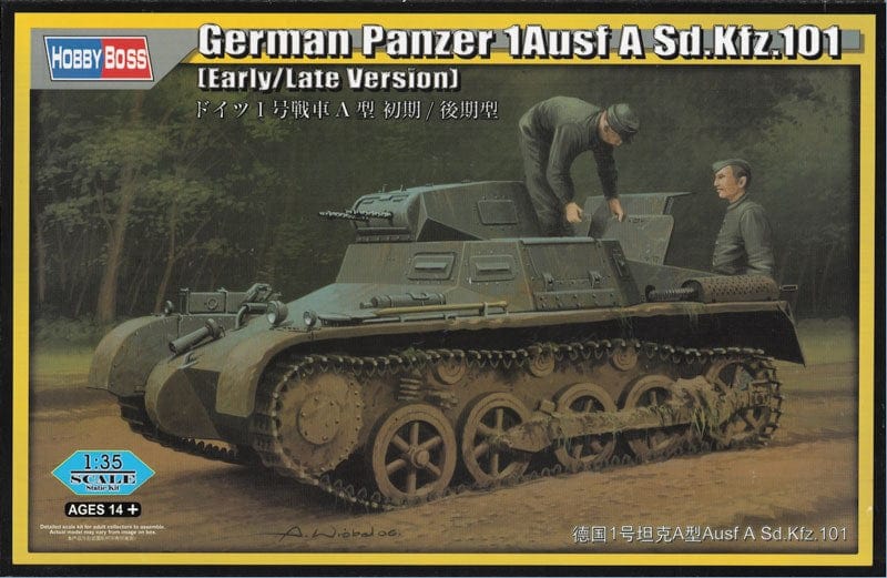 Hobby Boss 80145 1/35 German Pzkpfw 1Ausf A Sd.Kfz.101 Hobby Boss PLASTIC MODELS