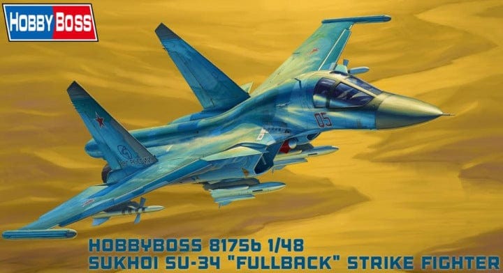 Hobby Boss 81756 1/48 Russian Su-34 Fullback Fighter Bomber Hobby Boss PLASTIC MODELS