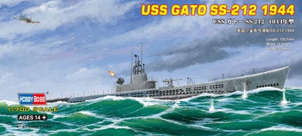 Hobby Boss 87013 1/700 Uss Gato Ss-212 1944 Hobby Boss PLASTIC MODELS