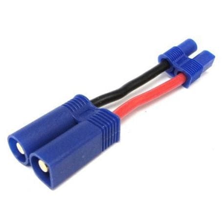 Hobbytech Ec5 Male To Ec3 Female Adapter 14Awg 30mm Hobbytech ELECTRIC ACCESSORIES