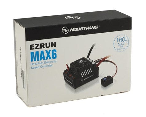 Hobbywing 30105000 1/6 Ezrun MAX 6 Brushless ESC 160Amp 3-8S Hobbywing RC CARS - PARTS