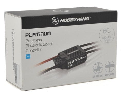 Hobbywing 30215100 Platinum 60A V4 6S ESC Hobbywing RC PLANES - PARTS