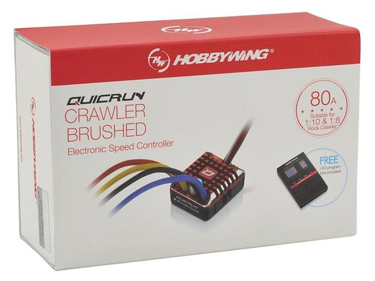 Hobbywing Quicrun Wp-Crawler Brushed Esc 80A Hobbywing RC CARS - PARTS
