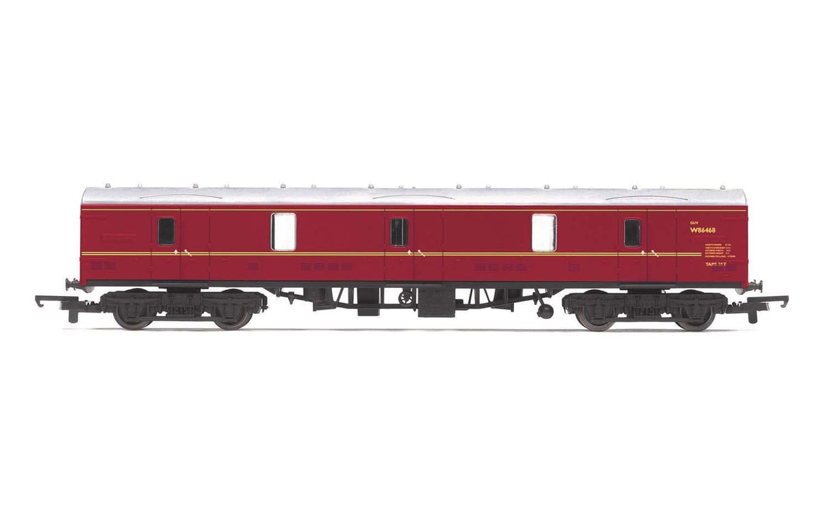 Hornby R4936 OO Scale BR GUV Maroon Coach W86468 Hornby TRAINS - HO/OO SCALE