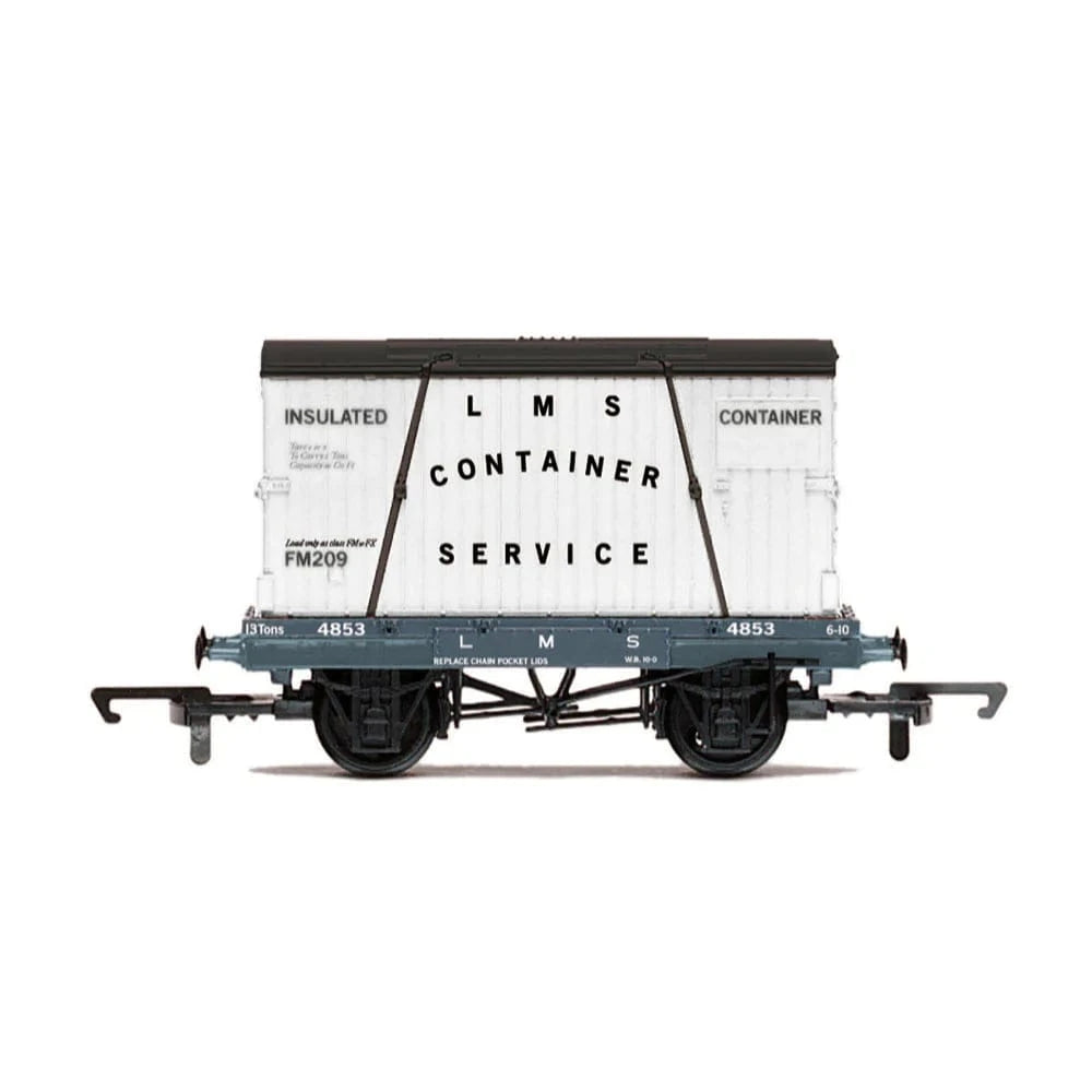 Hornby R60107 OO LMS Container Service Conflat A - Hobbytech Toys