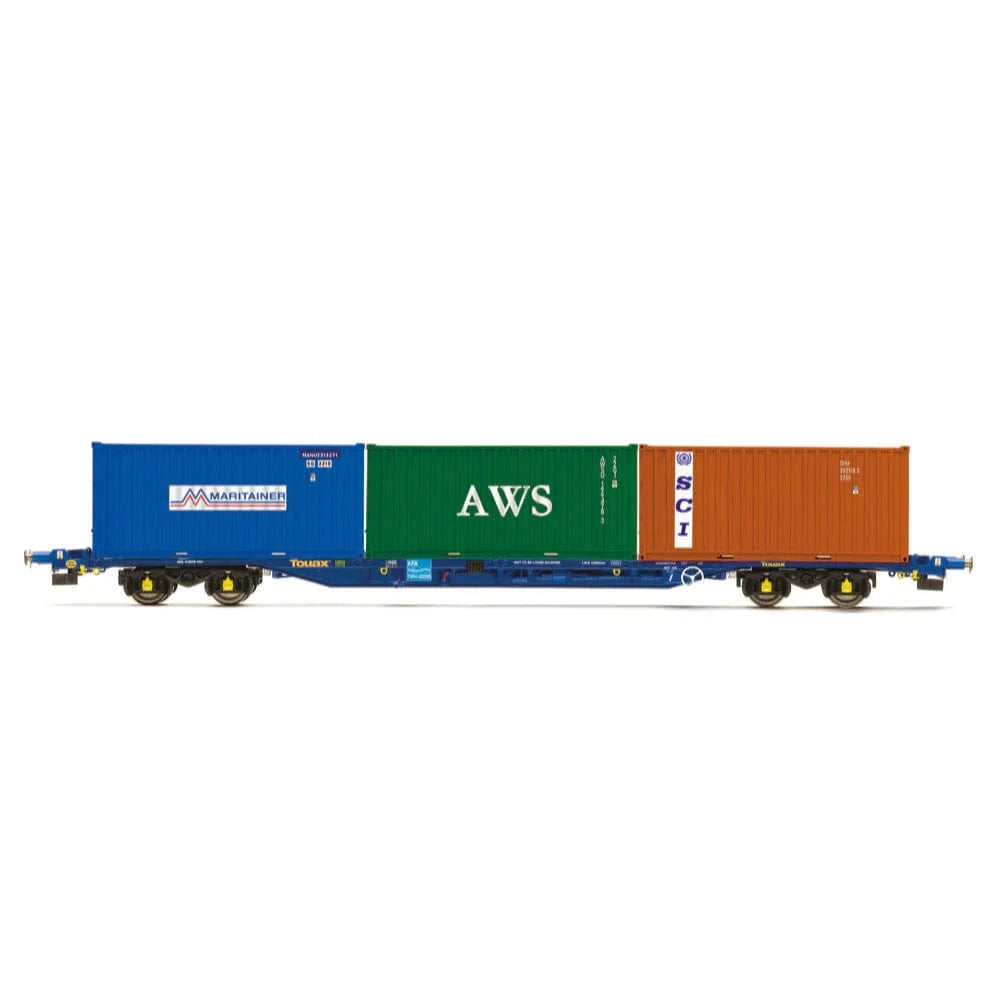Hornby R60131 OO Touax KFA Container Wagon with 3 x 20ft Containers Era 11 - Hobbytech Toys