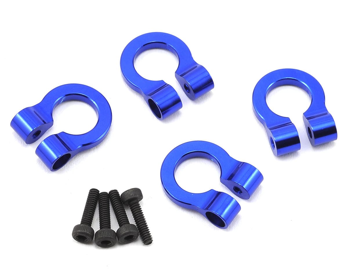 Hot Racing 1/10 Aluminum Tow Shackle D-Rings (Blue) (4) Hot Racing RC CARS - PARTS