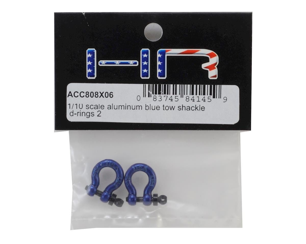 Hot Racing 1/10 Scale Aluminum D-Rings (Blue) (2) Hot Racing RC CARS - PARTS