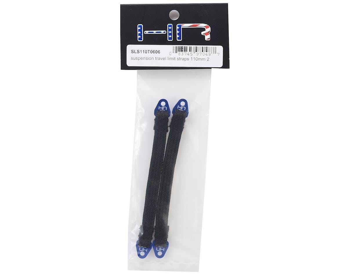 Hot Racing 110mm Suspension Travel Limit Straps (2) (Blue) Hot Racing RC CARS - PARTS