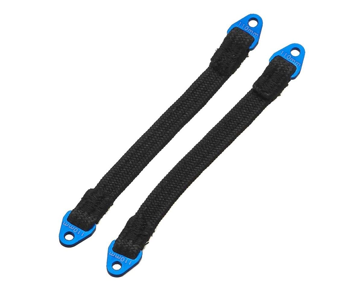 Hot Racing 110mm Suspension Travel Limit Straps (2) (Blue) Hot Racing RC CARS - PARTS