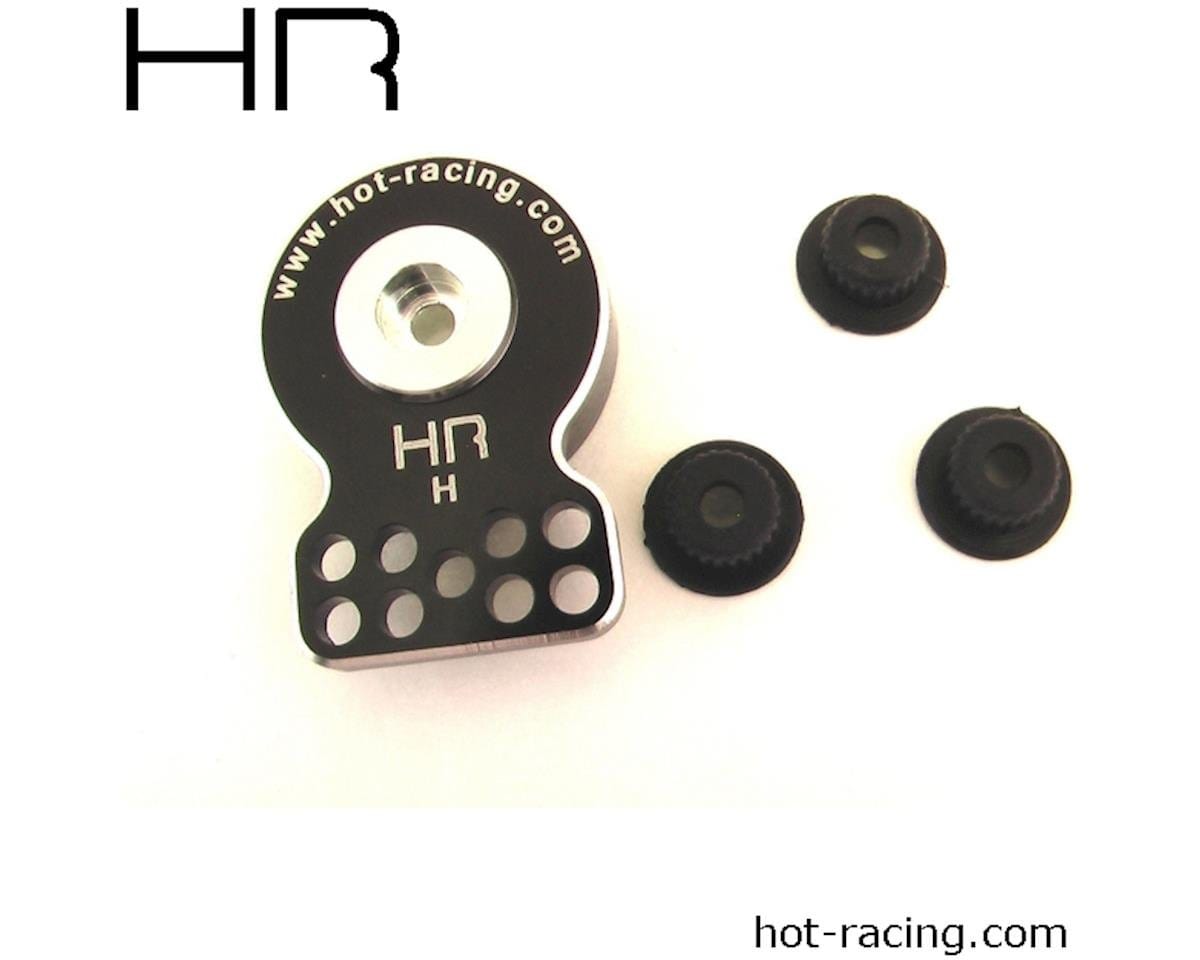 Hot Racing Aluminum CNC Heavy Duty Servo Saver w/Heavy Spring Tension (Black) Hot Racing RC CARS - PARTS