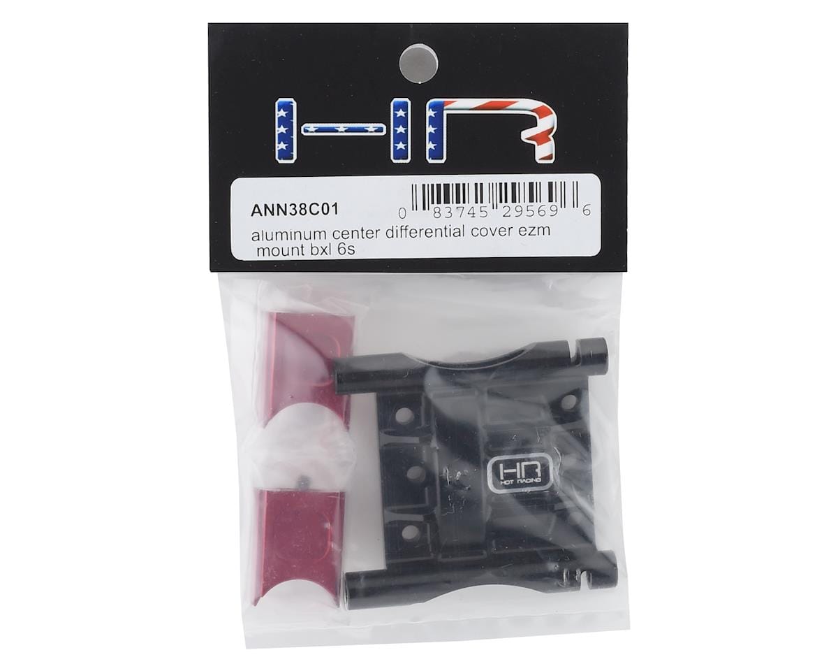 Hot Racing Arrma 6S Aluminum Center Differential Cover EZM Mount (Black) Hot Racing RC CARS - PARTS