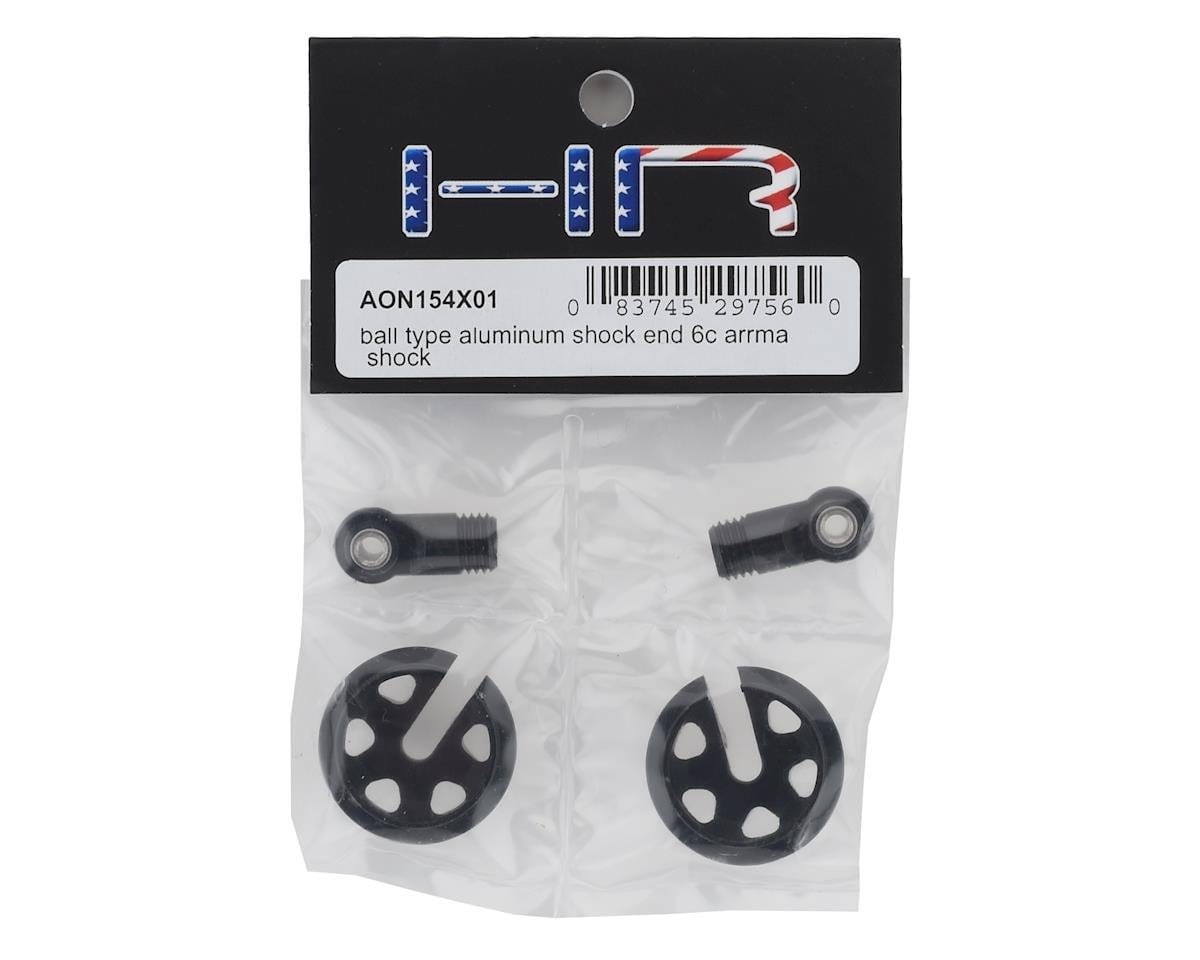 Hot Racing Arrma 6S Locking Aluminum Shock End (Black) Hot Racing RC CARS - PARTS