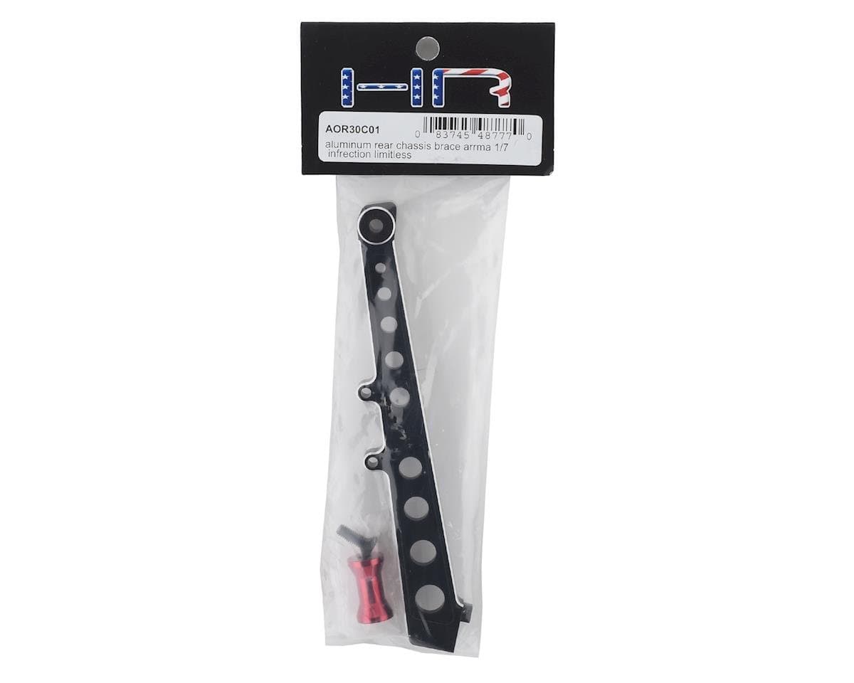 Hot Racing Arrma Limitless/Infraction Aluminum Rear Chassis Brace (Black) Hot Racing RC CARS - PARTS