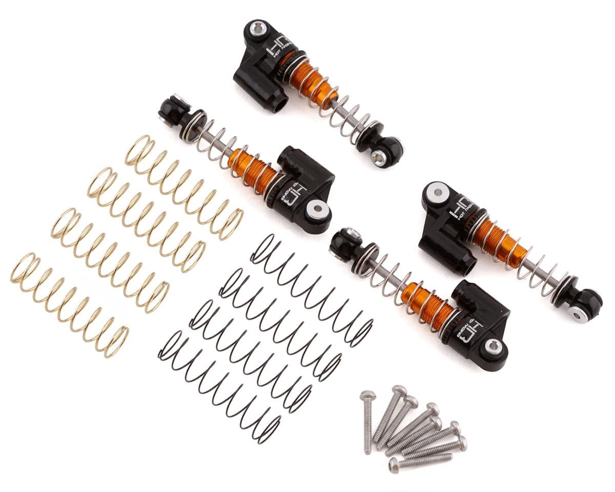 Hot Racing Axial SCX24 Aluminum Threaded Oil Emulsion Shocks (4) Hot Racing RC CARS - PARTS
